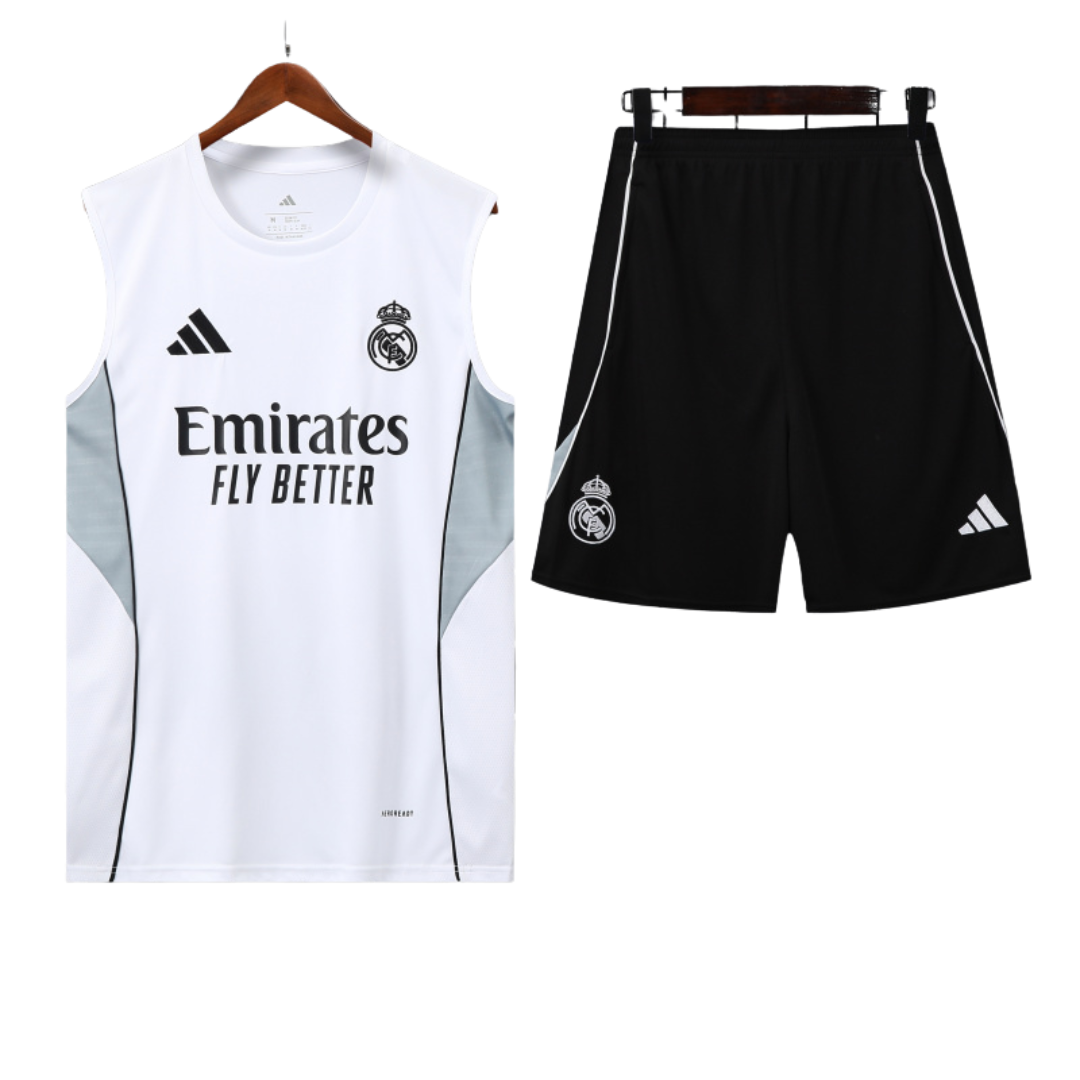 Conjunto de Entrenamiento Real Madrid 2025/26 - Sin Mangas