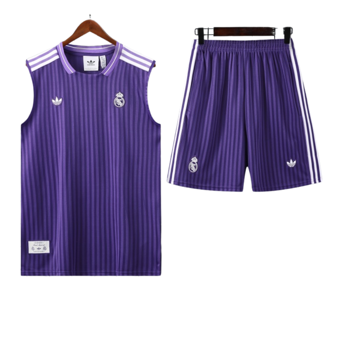 Conjunto de Entrenamiento Real Madrid 2025/26 - Sin Mangas