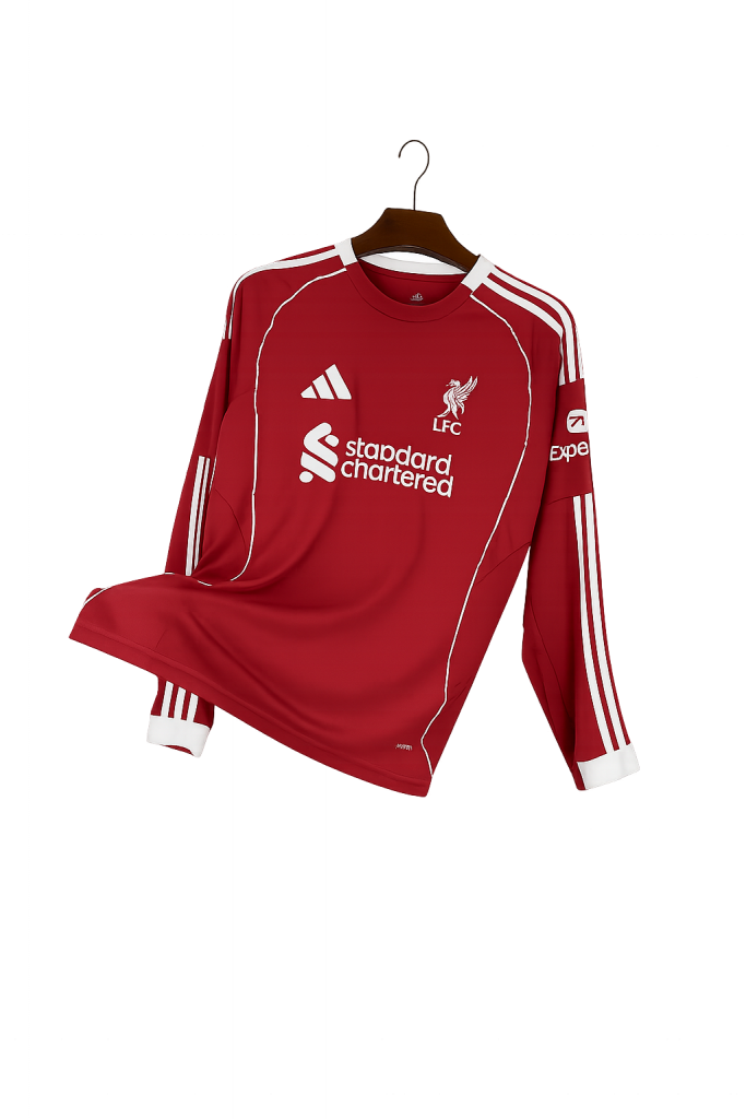 Camiseta Liverpool 2025/26 - Manga Larga