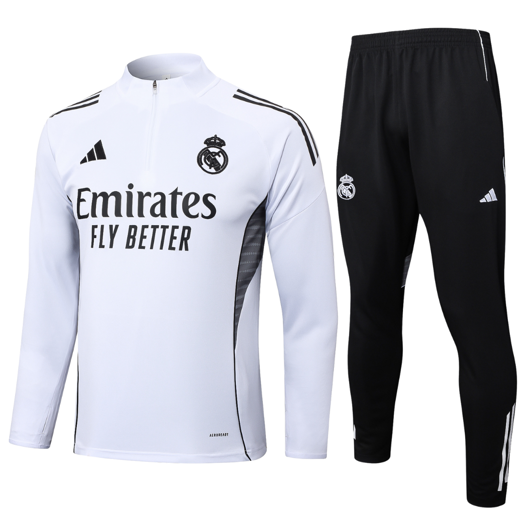 Chándal 2025/26 Cremallera Media - Real Madrid
