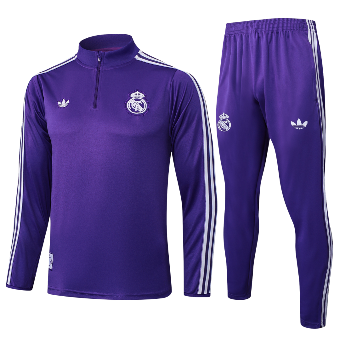 Chándal 2025/26 Cremallera Media - Real Madrid