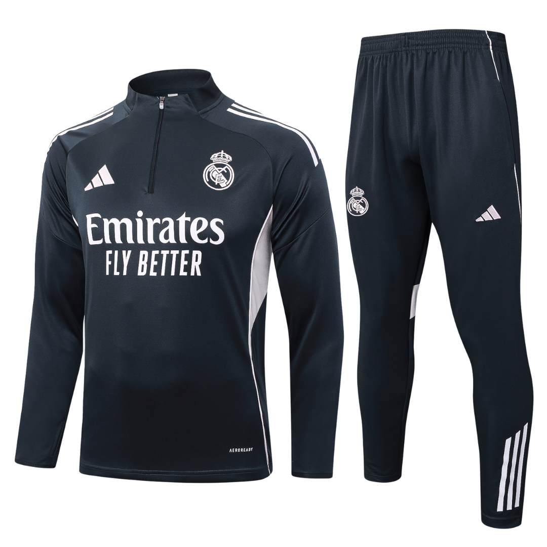 Chándal 2025/26 Cremallera Media - Real Madrid