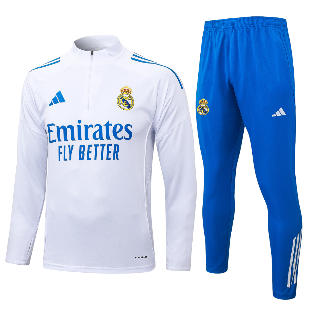 Chándal 2025/26 Cremallera Media - Real Madrid